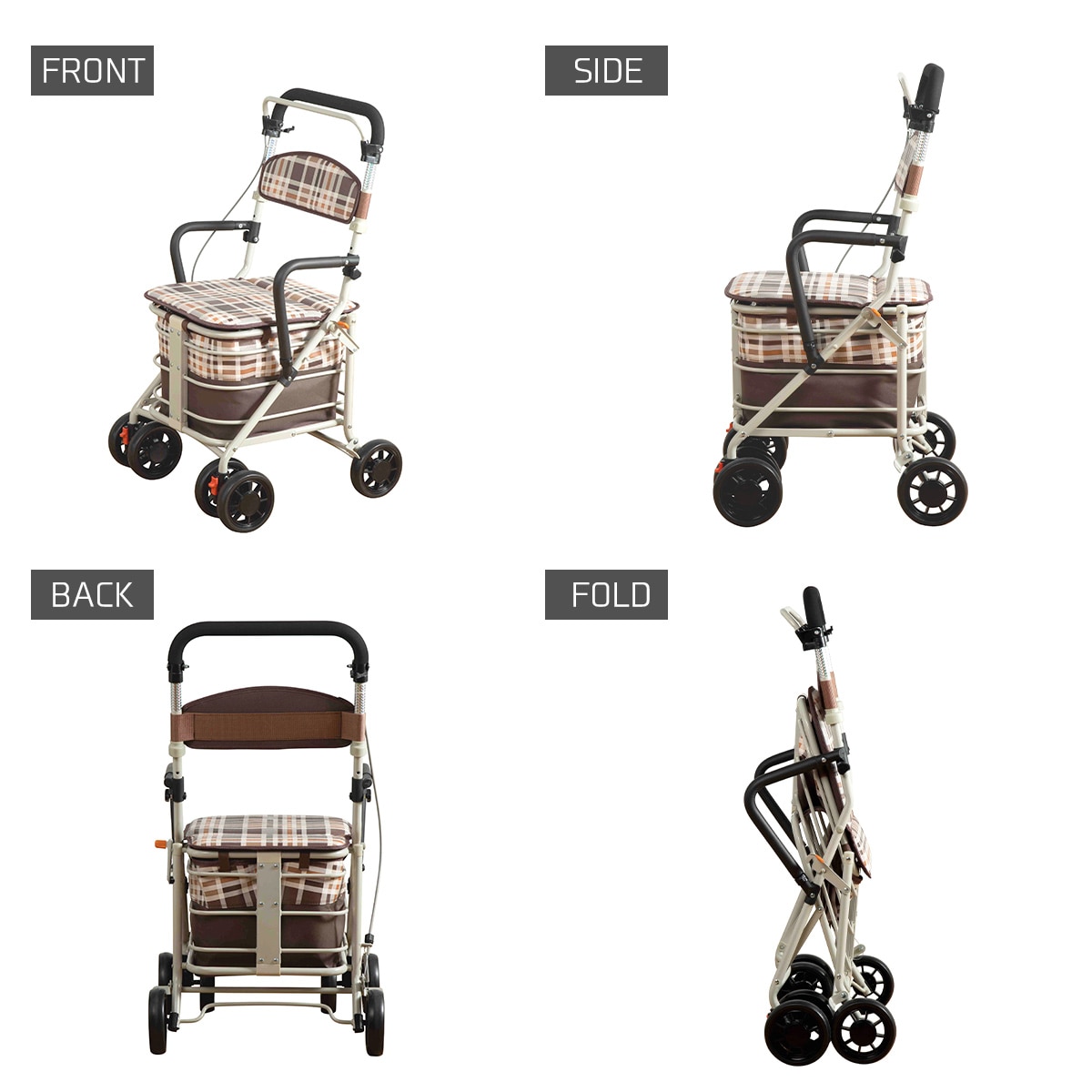 athens [2 in 1] Japanese walking aid shopping cart